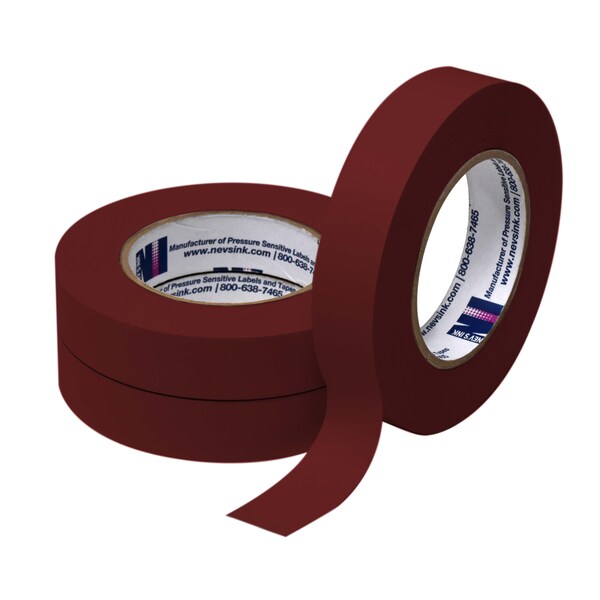 1" wide x 60yd Dark Red Labeling Tape